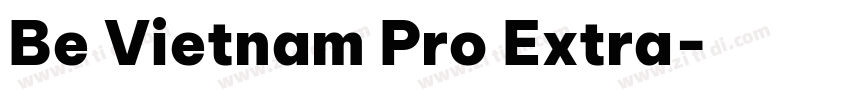 Be Vietnam Pro Extra字体转换